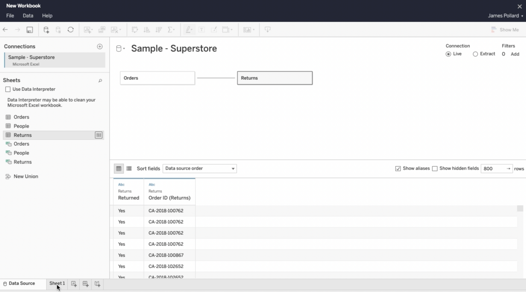 Learning how to connect to data